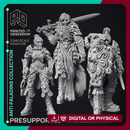 Anti Paladin Collection - 3 Models - PRESUPPORTED - Hell Hath No Fury - 32 mm Scale