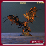 Bolrog Demon Devil Lord Pit Fiend | 220mm Tall top of wings | 3d printed | Dungeons and Dragons | Clay Cyanide - Only-Games
