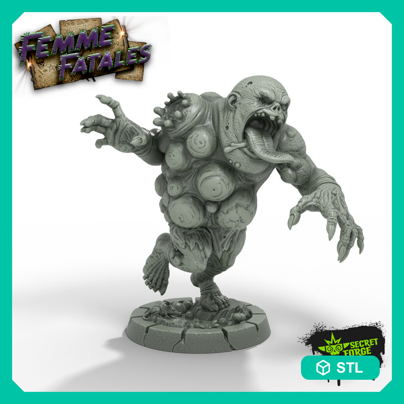 [Putrid Zombie] Festering Aura Undead – D&D Compatible Monster, Summon Undead Spell, Rotting Horror Miniature
