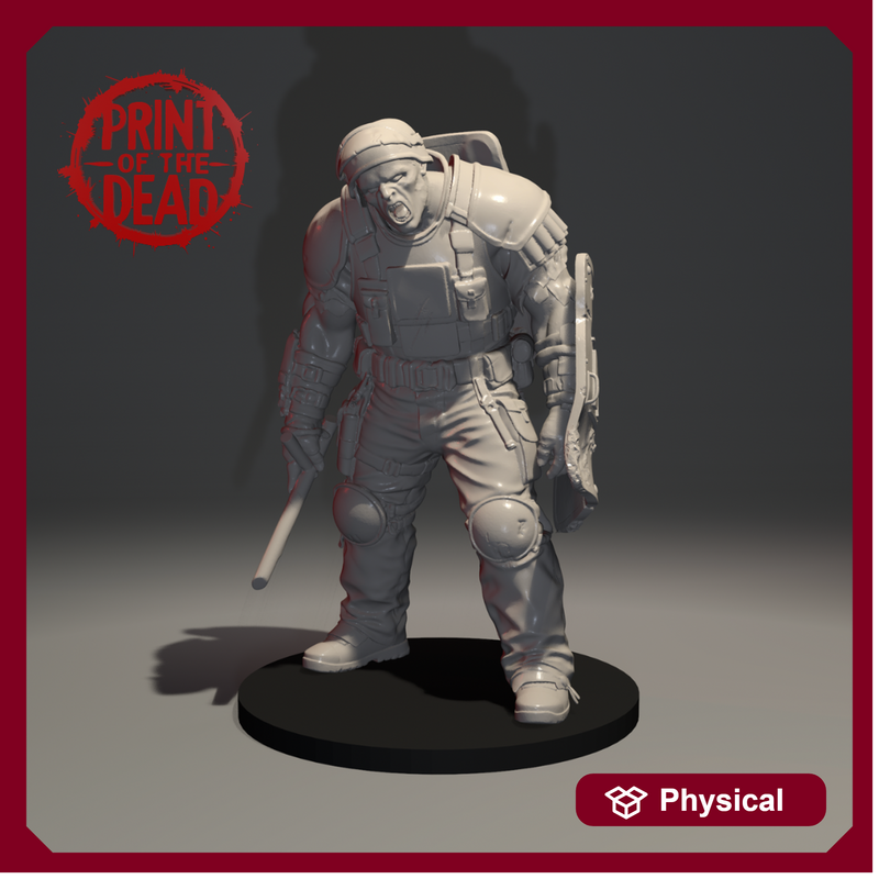 Print of the Dead - Drop 002 - Riot - Printed in Grey Resin