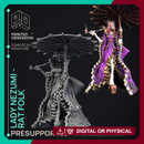 Lady Nezumi - Rat Folk Guild Leader -  PRESUPPORTED - Illustrated and Stats - 32mm scale