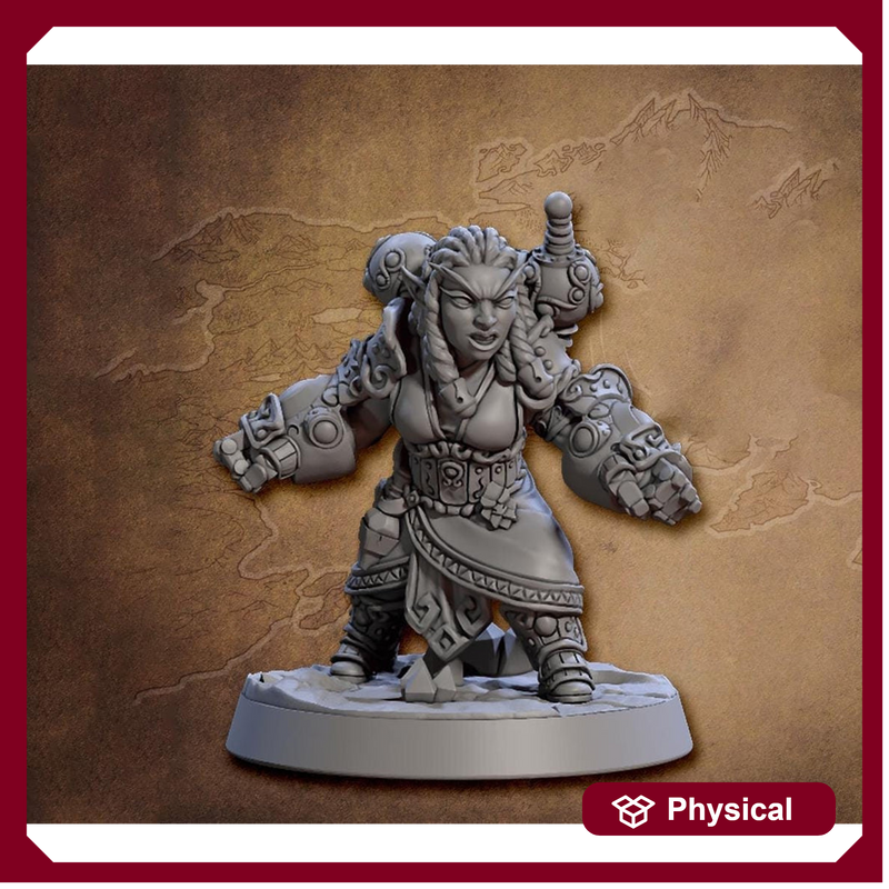 Halfling Gnome Artificer PC NPC DnD 5e | Resin Miniature | Dungeons & Dragons | 28mm,32mm.54mm,75mm Scales | Pathfinder |Artisan Guild - Only-Games