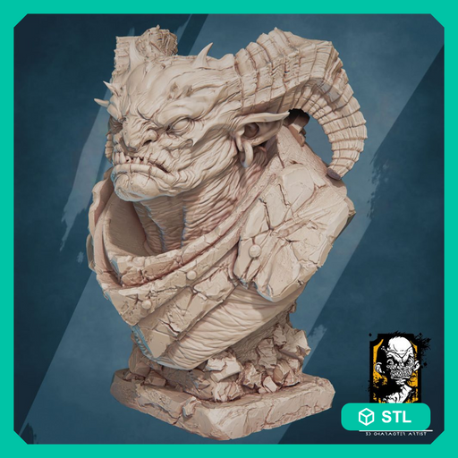 Azrakhael_Demon_Bust - Only-Games