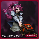 [BUST] Tess Thunderfoot [PRE-SUPPORTED] Female Warrior Paladin Halfling Fighter