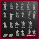 10 & 15mm Soviet VDV Infantry with AKS-74s & GP-25s (23 models)