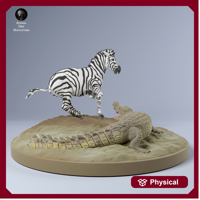 Nile Crocodile vs Plains Zebra 1/43