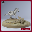 Nile Crocodile vs Plains Zebra 1/43