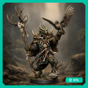 Dragonkin Druid Miniature STL | Digital Download - Only-Games