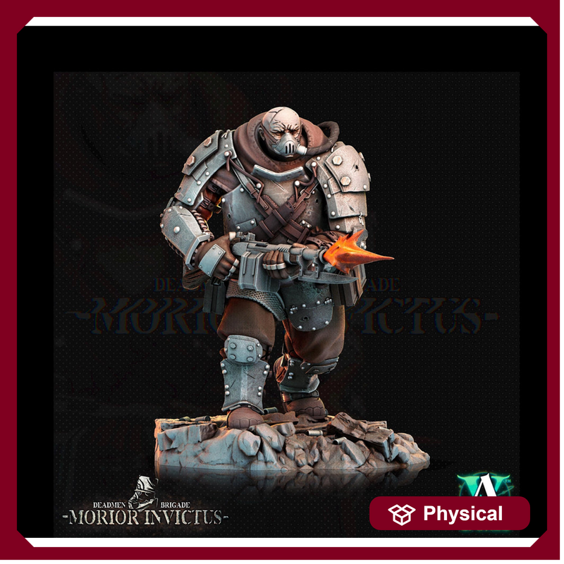 Sci-Fi Miniature Army Veterans | Base sizes: 25mm.32mm,40mm,65mm,80mm (see description) | Resin Mini | Morior Iron Guard | Archvillain Games - Only-Games