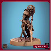 Skeleton Persian Warrior Spear  | Undead Unpainted miniature DnD | 28mm, 32mm, 54mm, 75mm,100mm | Pathfinder | Rescale Miniatures - Only-Games