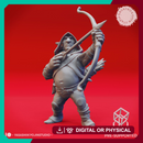 Deep Gnome Archer - Tabletop Miniature (Pre-Supported)