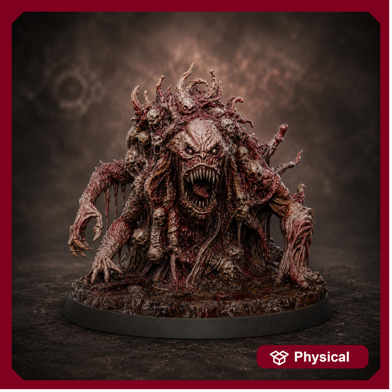 Flesh Abomination Unpainted Miniature, Vorrask Horror Boss, PaintedOrNot Original Resin Monster for DnD 5E - Only-Games