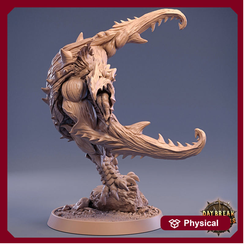 Hooked Horror subterranean Monstrosity | Scales: 28mm | 32mm | 75mm |  Megaboss | Dungeons and Dragons | Pathfinder | Daybreak Miniatures - Only-Games