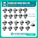 Slouch Hat Heads Male x10