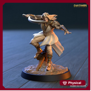 Elf Male Fighter Paladin with Sword  | 28mm, 32mm Scales also 50mm and 100mm| Dungeons and Dragons| Pathfinder | Clay Cyanide - Only-Games