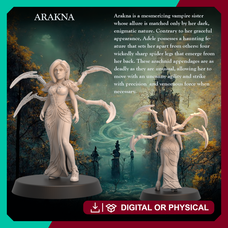Spider Queen Assassin Arakna - Spider Queen Assassin - 32mm - Heroic scale