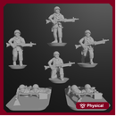 10 & 15mm West German Infantry with MG3s (12 models)