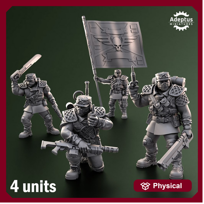 Command squad. Sunscorch Regiment. Imperial Guard