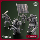 Command squad. Sunscorch Regiment. Imperial Guard