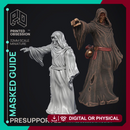 The Masked Guide - Wondering Desert -  PRESUPPORTED - Illustrated and Stats - 32mm scale