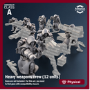 Heavy Weapons Team. Janissaries Regiment. Imperial Guard. Compatibility class A.