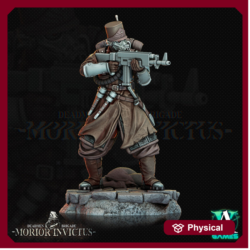 Sci-Fi Miniature Light Infantry Army Veteran | 28mm,32mm, 54mm, 75mm,100mm Scales | Resin Mini | Morior Shocktrooper TPG | Archvillain Games - Only-Games