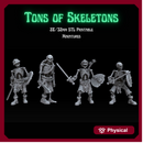 Tons of Skeletons: Equipped Skeletons with Sword