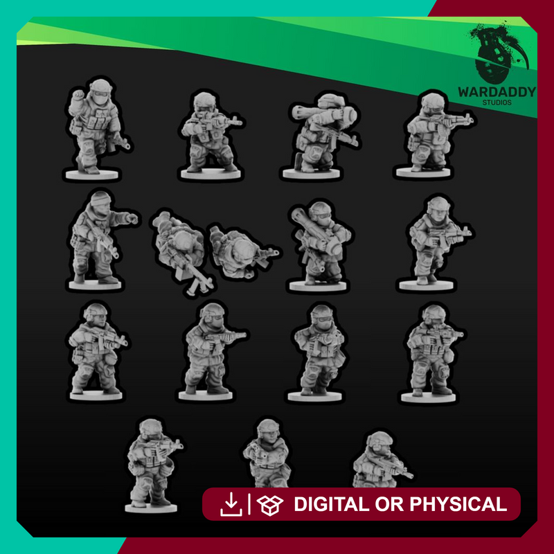 Modern Eastern Infantry AFU Squad 1 (15mm)
