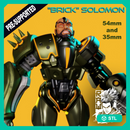 Brick Solomon - Cyberpunk Enforcer - STL only