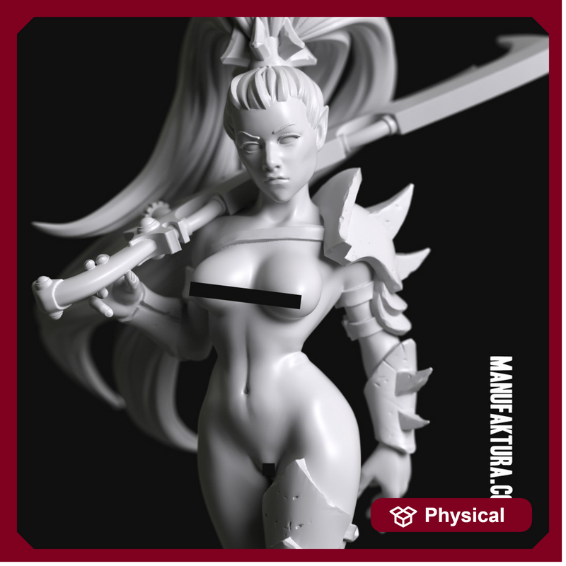 Dom Series 02c - Naked Sexy Shadow Elf Warrior Witch with Sword