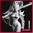 Dom Series 02c - Naked Sexy Shadow Elf Warrior Witch with Sword