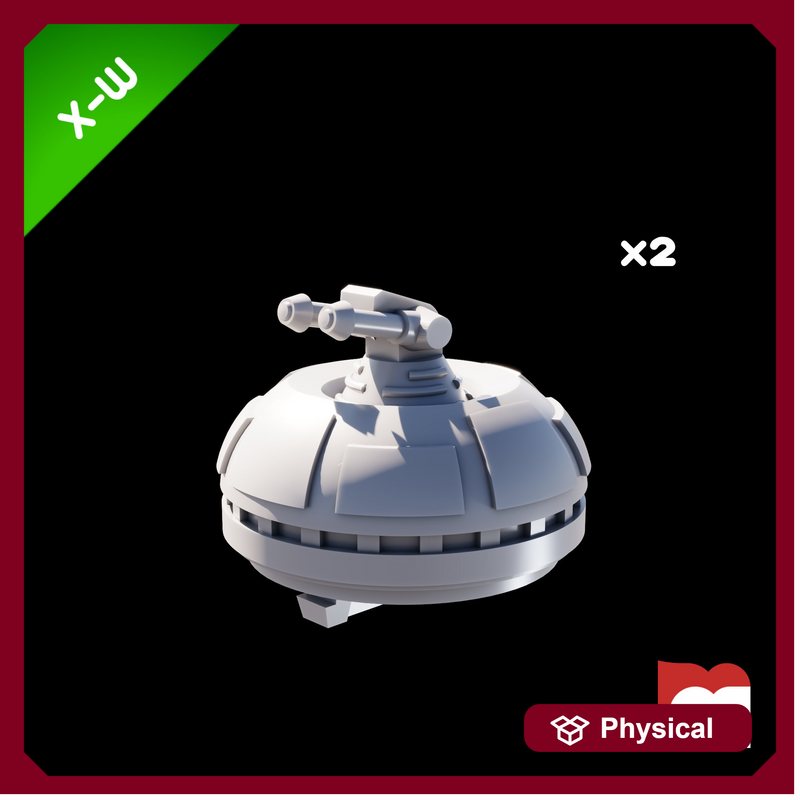 (XW) 2x Corellian Corvete Turret (CR-70)