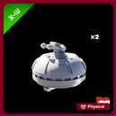 (XW) 2x Corellian Corvete Turret (CR-70)
