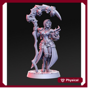 Female Necromancer Deera | 28mm Scale | 32mm Scale | 75mm Scale  - Minis - D&D 5e - Pathfinder Sexy Figurine- RN Estudio - Only-Games