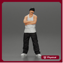 gangster homie arms crossed in hat
