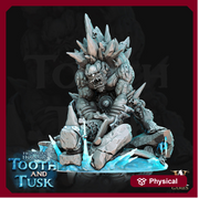 Ice Troll Giant  Available in 28mm and 32mm Scale. 70mm tall | DnD 5e Miniature |  Resin Figure for Dungeons and Dragons| Archvillain Games - Only-Games