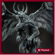 Chromatic Dragon (4 sizes) D&D  Miniature |  230mm Height,  220mm Wing Span | Resin Dragon Statue | Figurine | Dungeons and Dragons 5e - Only-Games
