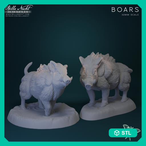 Boars | 32mm STL - Only-Games