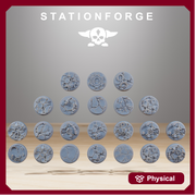 20 Deserted 25mm Bases - Only-Games