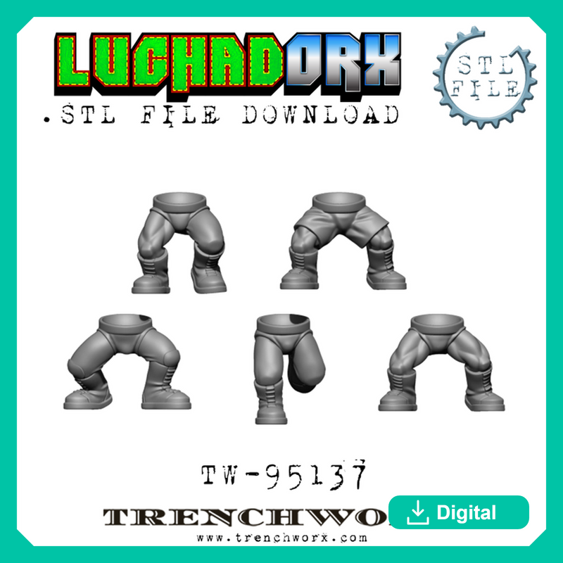LuchaDOrx Orc Legs .STL - Only-Games