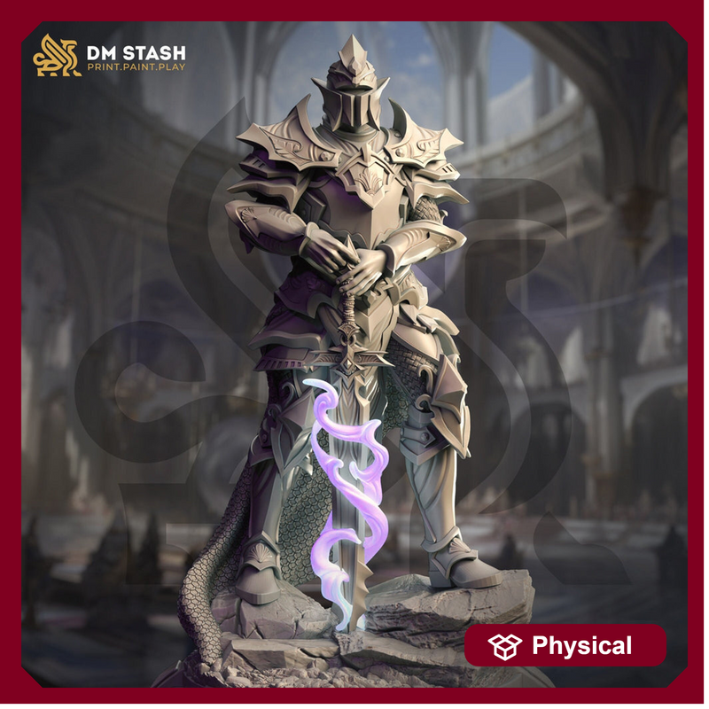 Human Male Paladin, Eldritch Knight Fighter | 28mm, 32mm,54mm, 75mm, 100mm Scales | Dungeons and Dragons | Pathfinder | DM Stash - Only-Games
