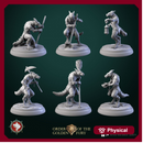 Kobolds slaves set 6 miniatures 32mm pre-supported