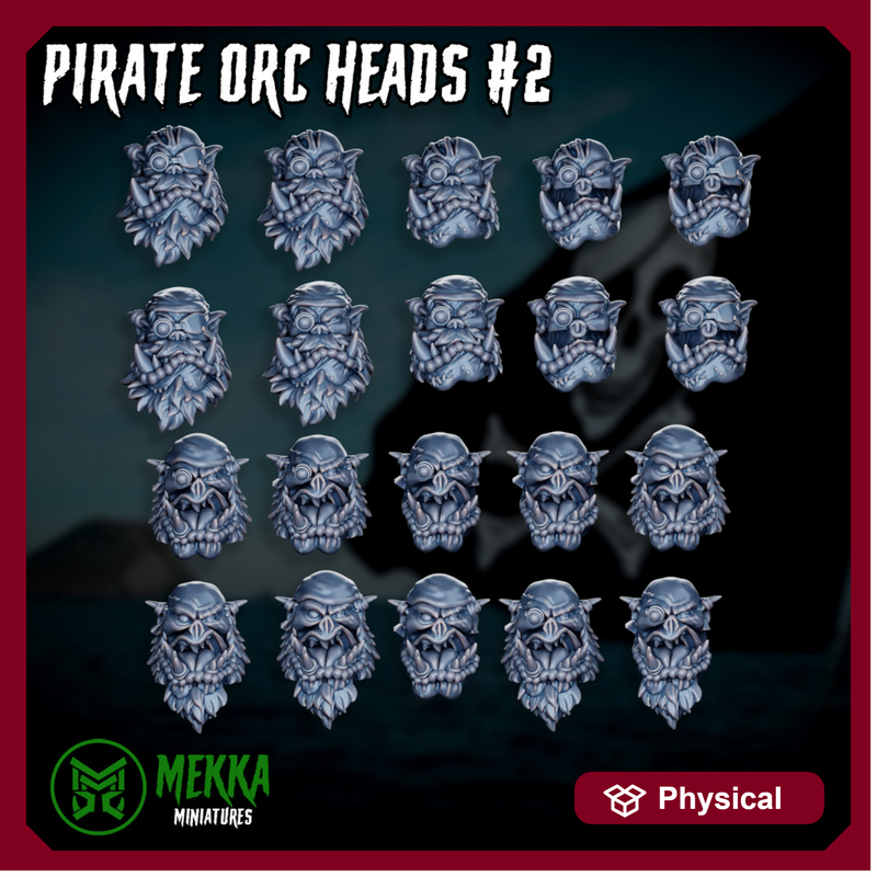 Pirate Orc Heads #2