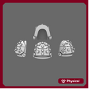 Space Knights V5 Defiance Studded Shoulder Pads Type B X 10