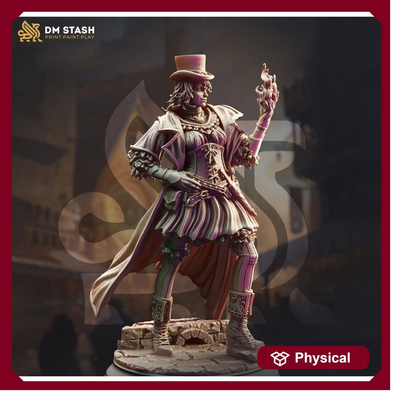 Human Female Arcane Trickster Rogue, Thief | 28mm, 32mm,54mm,75mm, 100mm Scale Resin Miniature | Dungeons and Dragons Pathfinder | DM Stash - Only-Games