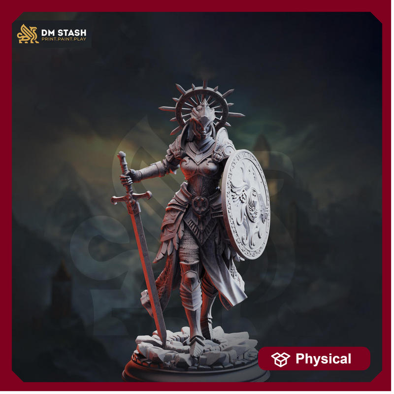 Holy Paladin Miniature | Divine Judge Knight | Resin RPG Figure - Only-Games