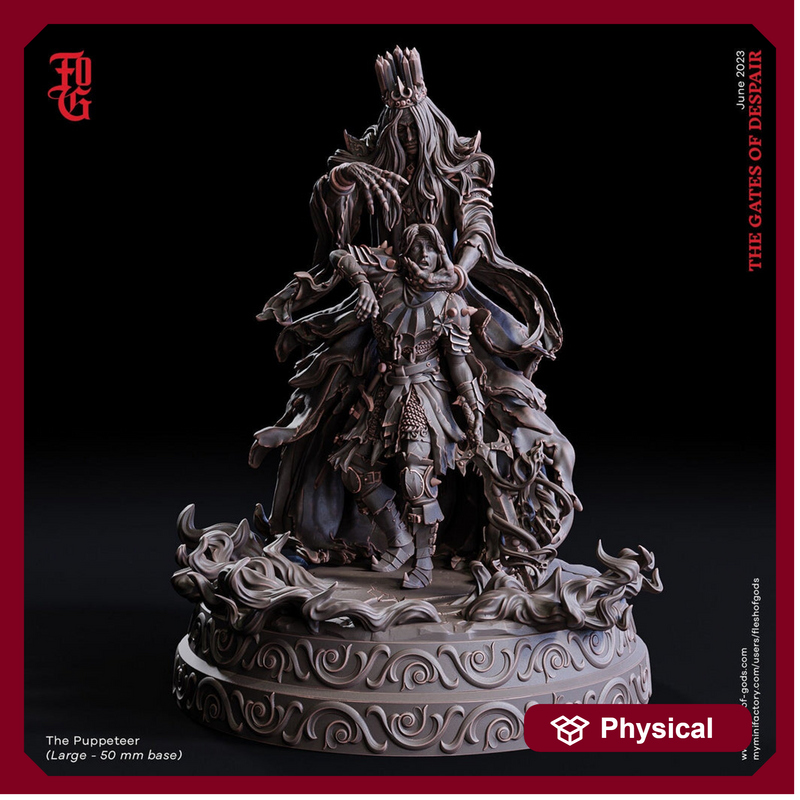 Wizard Enchanter, Warlock, Sorcerer | 28mm, 32mm,54mm,75mm,100mm Scale | Player Character Mini-D&D 5e Pathfinder Figurine | Flesh of Gods - Only-Games