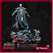 Vampire Count Evil Vermilach | 28mm, 32mm, 75mm Scale | Undead Dungeons and Dragons 5e Miniatures | Pathfinder | Archvillain games - Only-Games