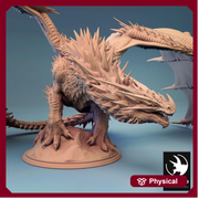 Chromatic Adult, Ancient Red Dragon (4 sizes) D&D Miniature | 460mm Wing Span, 185mm Height |Resin Figure Dungeons and Dragons 5e Pathfinder - Only-Games