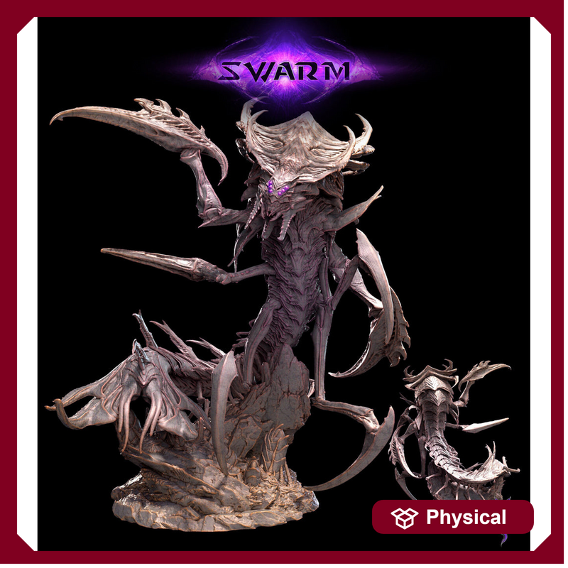 Insectoid Terralisk Sci-Fi or D&D miniature | Sizes 40mm, 50mm,60mm, 75mm Base Size | Dungeons and Dragons | Pathfinder |Mini Monster Mayhem - Only-Games